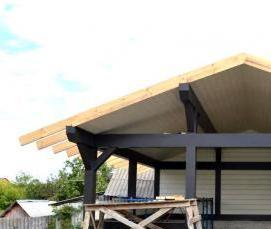 Беседки из бруса большие - тип 3