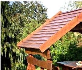 Беседки из дерева для дачи - тип 4