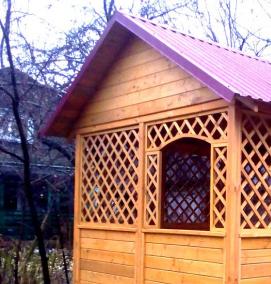 Беседки из дерева - вариант 4