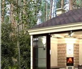 Беседки из дерева остекленные - тип 2