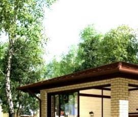 Беседки из дерева застекленные - вариант 4