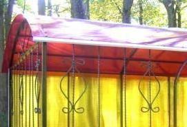 Беседки из металла и поликарбоната - модель 4