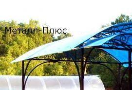 Беседки из металла и поликарбоната - модель 2