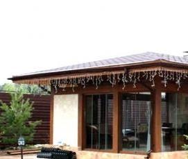 Беседки крытые с мангалом барбекю - модель 4