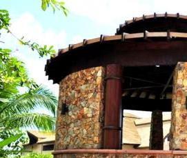 Беседки летние кухни из дерева - модель 4