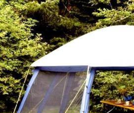 Беседки с тентом для дачи - модель 3