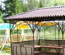 Беседки садовые из труб - вариант 3