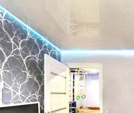 Бесщелевые натяжные потолки - вариант 2