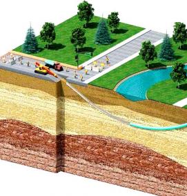 Бестраншейная прокладка коммуникаций - модель 2