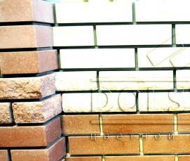 Бежевый облицовочный кирпич - модель 1