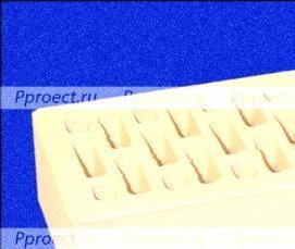 Бежевый облицовочный кирпич - модель 2