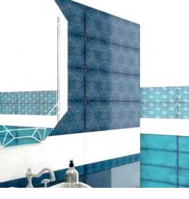 Бирюзовая керамическая плитка - тип 4