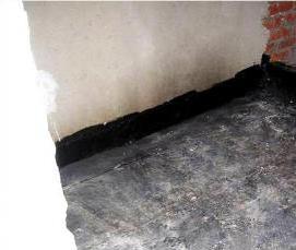 Битумная гидроизоляция пола - модель 1