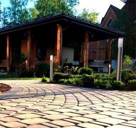 Благоустройство территории дачного участка - модель 3