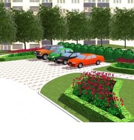 Благоустройство территории - модель 4