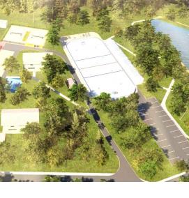 Благоустройство территории озера - модель 3