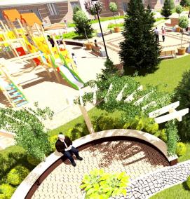 Благоустройство территории - модель 3