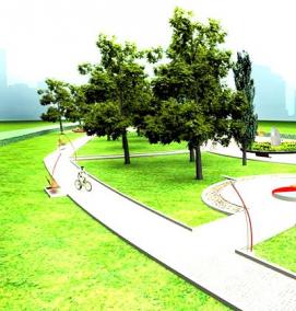 Благоустройство торговых территорий - модель 1