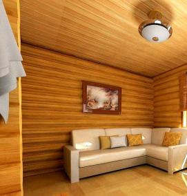 Блок-хаус для внутренней отделки - модель 3