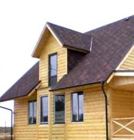 Блок-хаус имитация бревна - тип 1