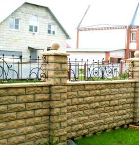 Блоки для строительства забора - модель 3