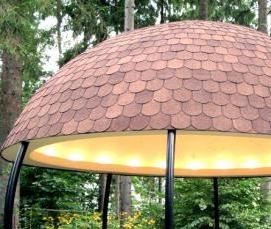 Большая беседка для дачи - вариант 1