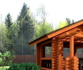 Большая беседка для дачи - вариант 4