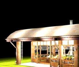 Большая летняя беседка - тип 3