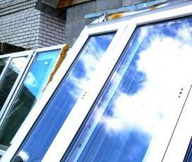 Большие пластиковые окна бу - модель 1