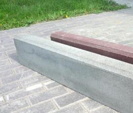 Бордюрный камень 100х30х18 см - тип 4