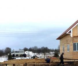 Брус на винтовых сваях - тип 4