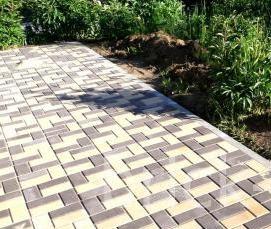 Брусчатка серая с коричневым - тип 1