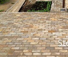 Брусчатка серая с коричневым - тип 4