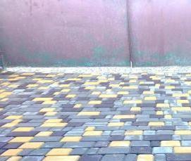 Брусчатка серая с коричневым - тип 3