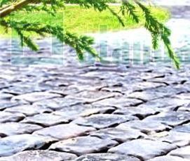 Брусчатка тротуарная черная - тип 1