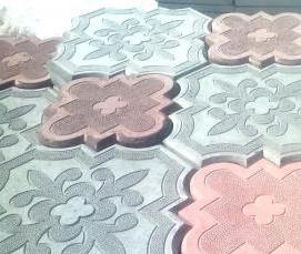 Брусчатка тротуарная клевер - вариант 3