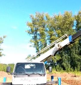 Бурение ям под столбы - тип 1