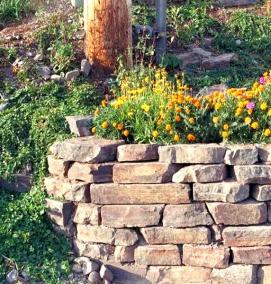 Бутовая подпорная стенка - модель 3