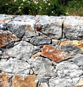 Бутовая подпорная стенка - модель 2