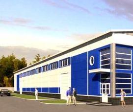 Быстровозводимые здания из легких металлоконструкций - модель 3