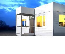 Быстровозводимые здания из сэндвич панелей и металлоконструкций - вариант 3