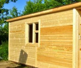 Бытовка дачная с крыльцом - тип 1