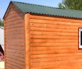 Бытовка дачная с крыльцом - тип 4