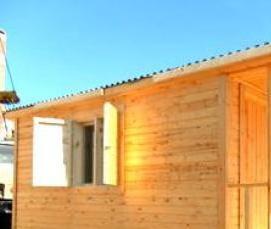 Бытовка дачная утепленная с туалетом и душем - модель 3