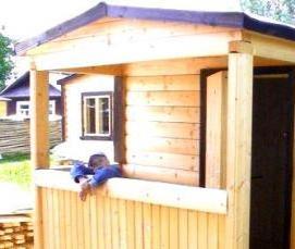 Бытовка деревянная зимняя - вариант 3