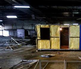 Бытовка из профильной трубы - тип 1