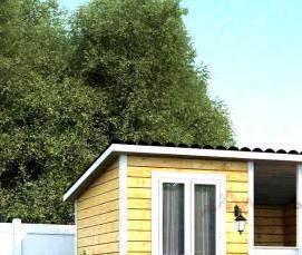 Бытовка с кухней и душем - тип 4