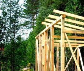 Бытовка с односкатной крышей - вариант 4