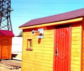 Бытовка с туалетом и душем - модель 1