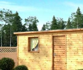 Бытовка с туалетом и душем - модель 3